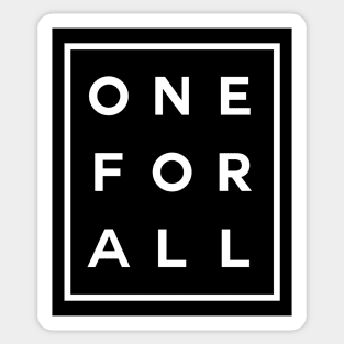 One For All Boxed (White) Sticker